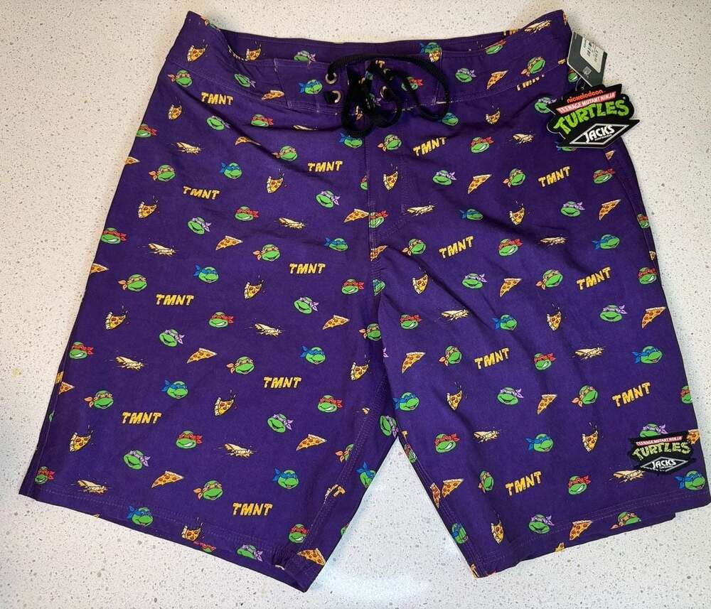 Jacks Surfboards Nickelodeon Teenage Mutant Ninja Turtles Purple Boardshorts